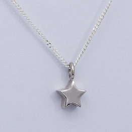 Joya Relicario Estrella Rodiada Plata de Ley